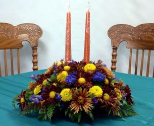 Thanksgiving Centerpiece from Kircher's Flowers in Defiance and Paulding, OH