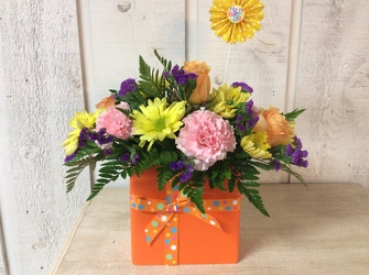 Bright Birthday from Kircher's Flowers in Defiance and Paulding, OH