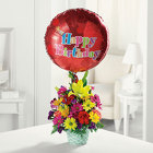 Happy Birthday Basket from Kircher's Flowers in Defiance and Paulding, OH