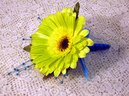 Green boutonniere