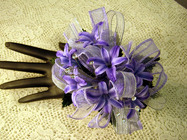Purple hyacinth corsage