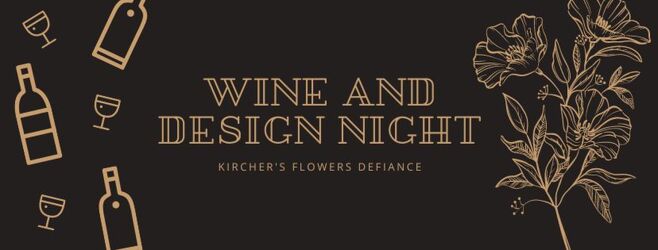 Wine and Design Night- Combination Pot (6/11) from Kircher's Flowers in Defiance and Paulding, OH
