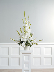 Gladiolus Pedestal Arrangement from Kircher's Flowers in Defiance and Paulding, OH