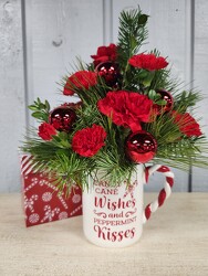 Candy Cane Wishes from Kircher's Flowers in Defiance and Paulding, OH