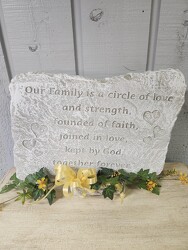 Family Garden Stone from Kircher's Flowers in Defiance and Paulding, OH