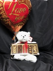 Teddy Bear and Chocolate Bars from Kircher's Flowers in Defiance and Paulding, OH