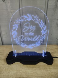 Joy to the World Plaque from Kircher's Flowers in Defiance and Paulding, OH