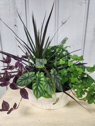 Metal Planter from Kircher's Flowers in Defiance and Paulding, OH