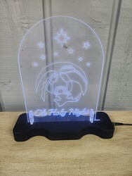 Oh Holy Night Plaque from Kircher's Flowers in Defiance and Paulding, OH