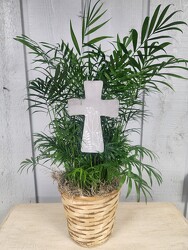 Palm with Cross from Kircher's Flowers in Defiance and Paulding, OH