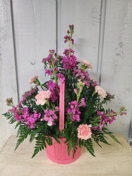 Pink Delight Basket from Kircher's Flowers in Defiance and Paulding, OH
