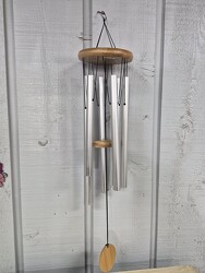 Silver Wind Chime from Kircher's Flowers in Defiance and Paulding, OH