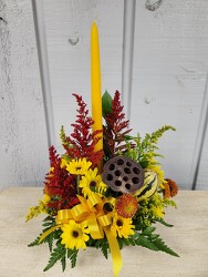 Centerpiece from Kircher's Flowers in Defiance and Paulding, OH