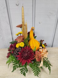 Thanksgiving Centerpiece from Kircher's Flowers in Defiance and Paulding, OH