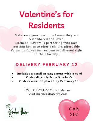 Valentine's for Residents Valentine's for Residents