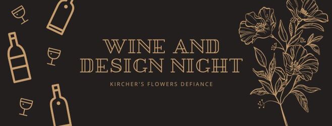 Wine and Design Night- Silk Wreaths from Kircher's Flowers in Defiance and Paulding, OH