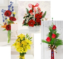 Holiday Fresh Arrangement Subscription (4 Months) from Kircher's Flowers in Defiance and Paulding, OH