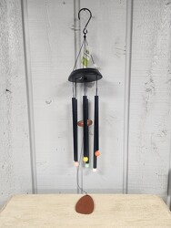 Black Wind Chime from Kircher's Flowers in Defiance and Paulding, OH